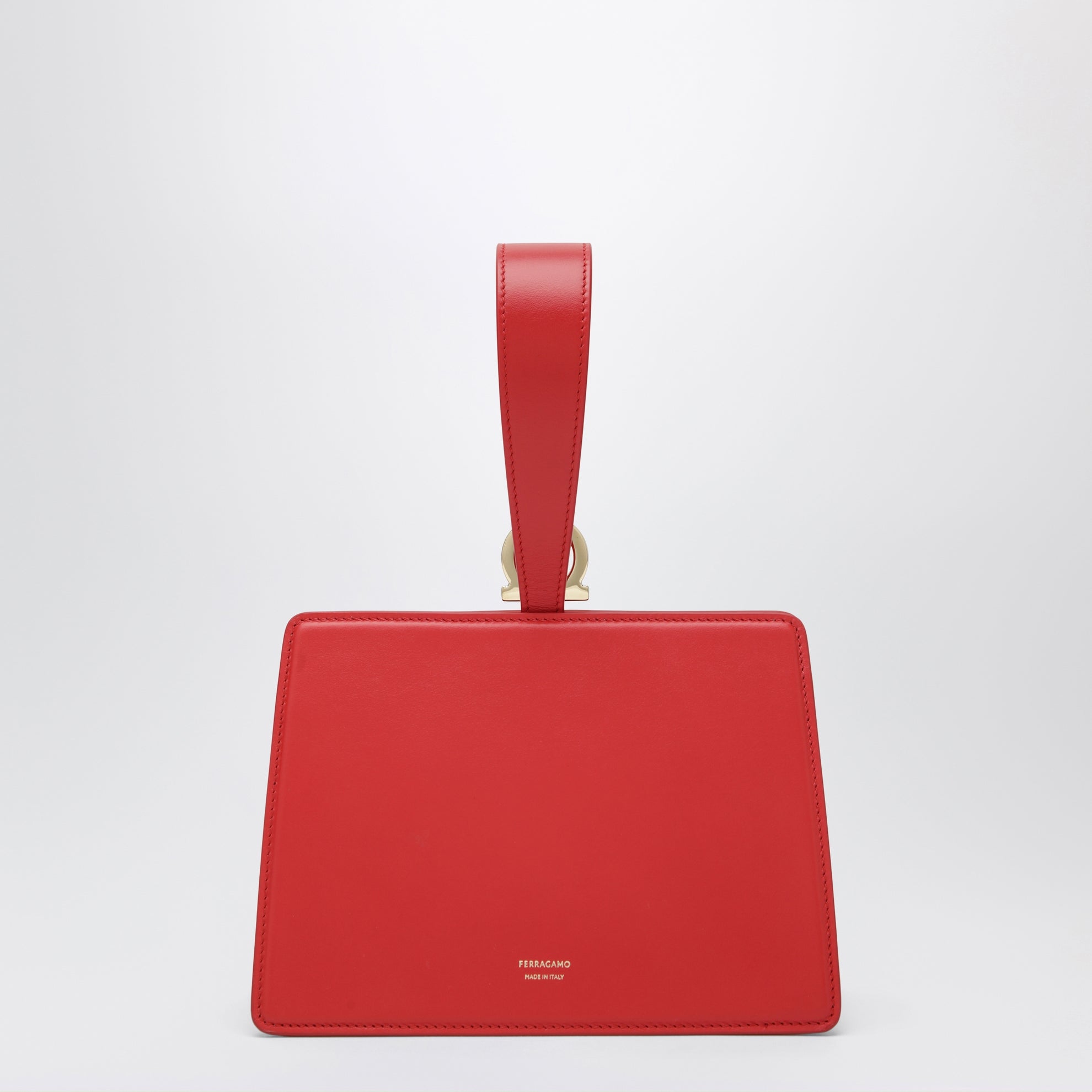Mini clutch double Gancini rouge
