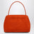 Orange Hug Soft M top-handle bag with crocodile effect