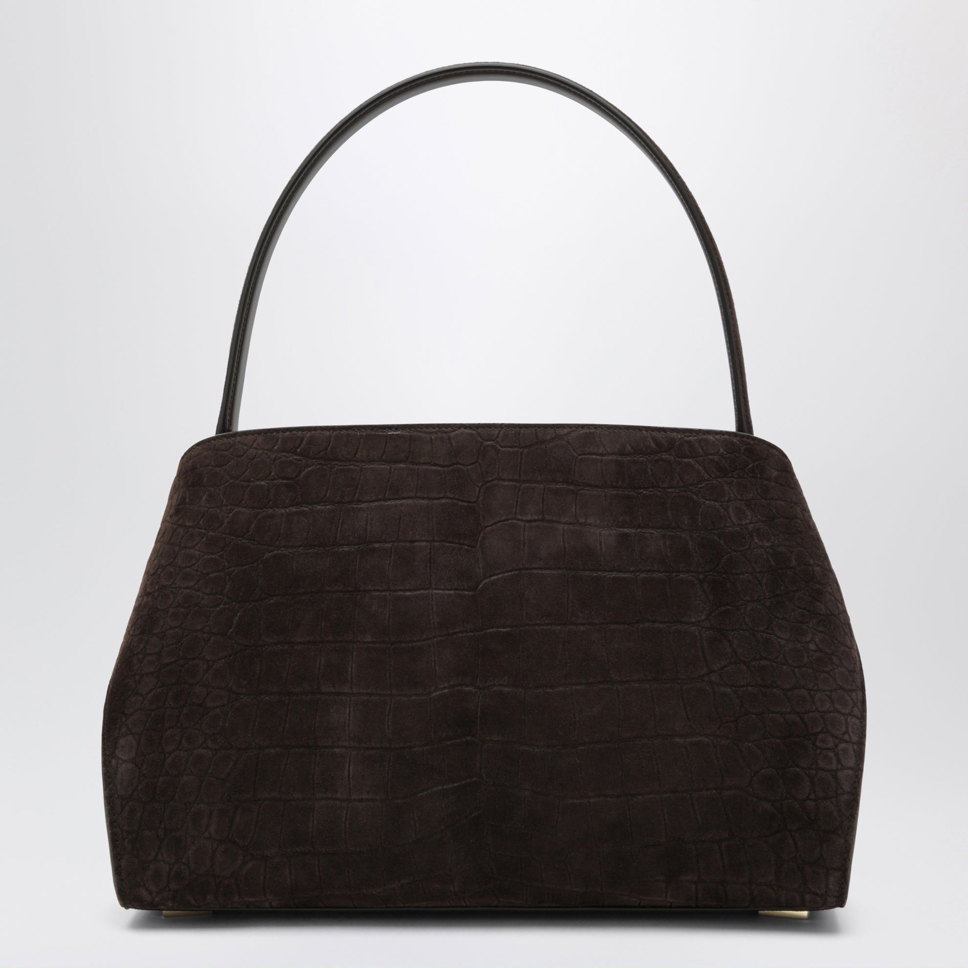Hug Soft M shoulder bag in Natural crocodile-effect