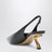 Slingback nera con tacco scultura S