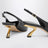 Slingback nera con tacco scultura S