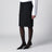 Black wool and mohair skirt