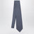 Navy silk tie with Gancini and owl print