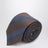 Silk tie with Gancini print and diagonal stripes