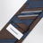 Silk tie with Gancini print and diagonal stripes