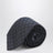 Cravate Gancini bleu foncé en soie jacquard
