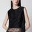 Black mini dress with lace