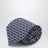 Navy blue Club silk tie