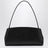 Hug East-West black/burgundy calfskin shoulder bag