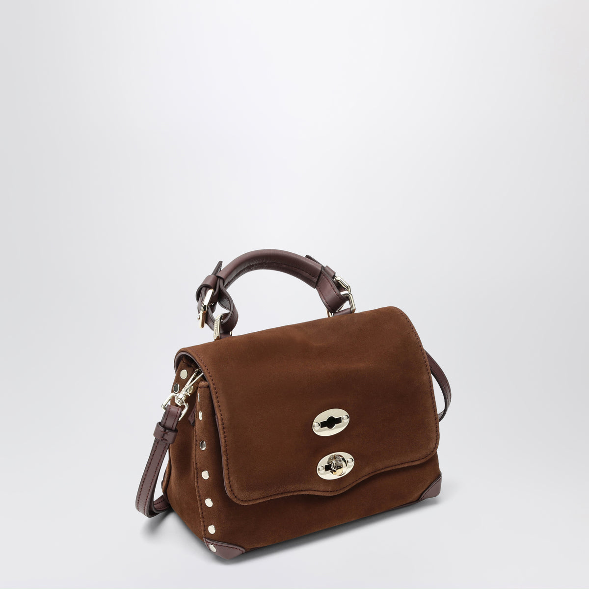 Brown Postina Zashmere XS bag in suede