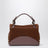 Braune Postina Zashmere S Tasche aus Veloursleder