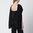 Black top with chiffon sleeves