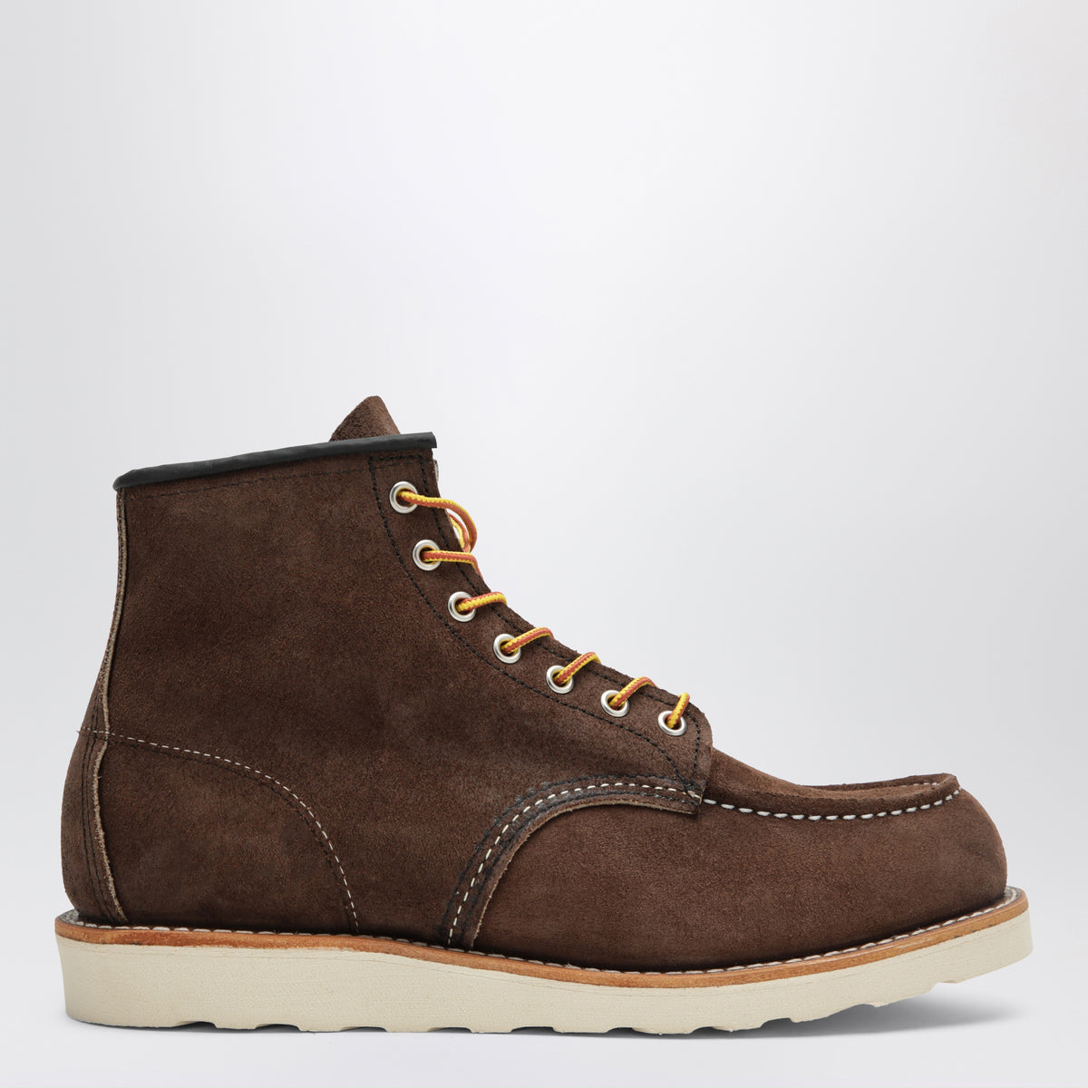 Chocolate Brown Classic Moc 6-Inch boots in leather