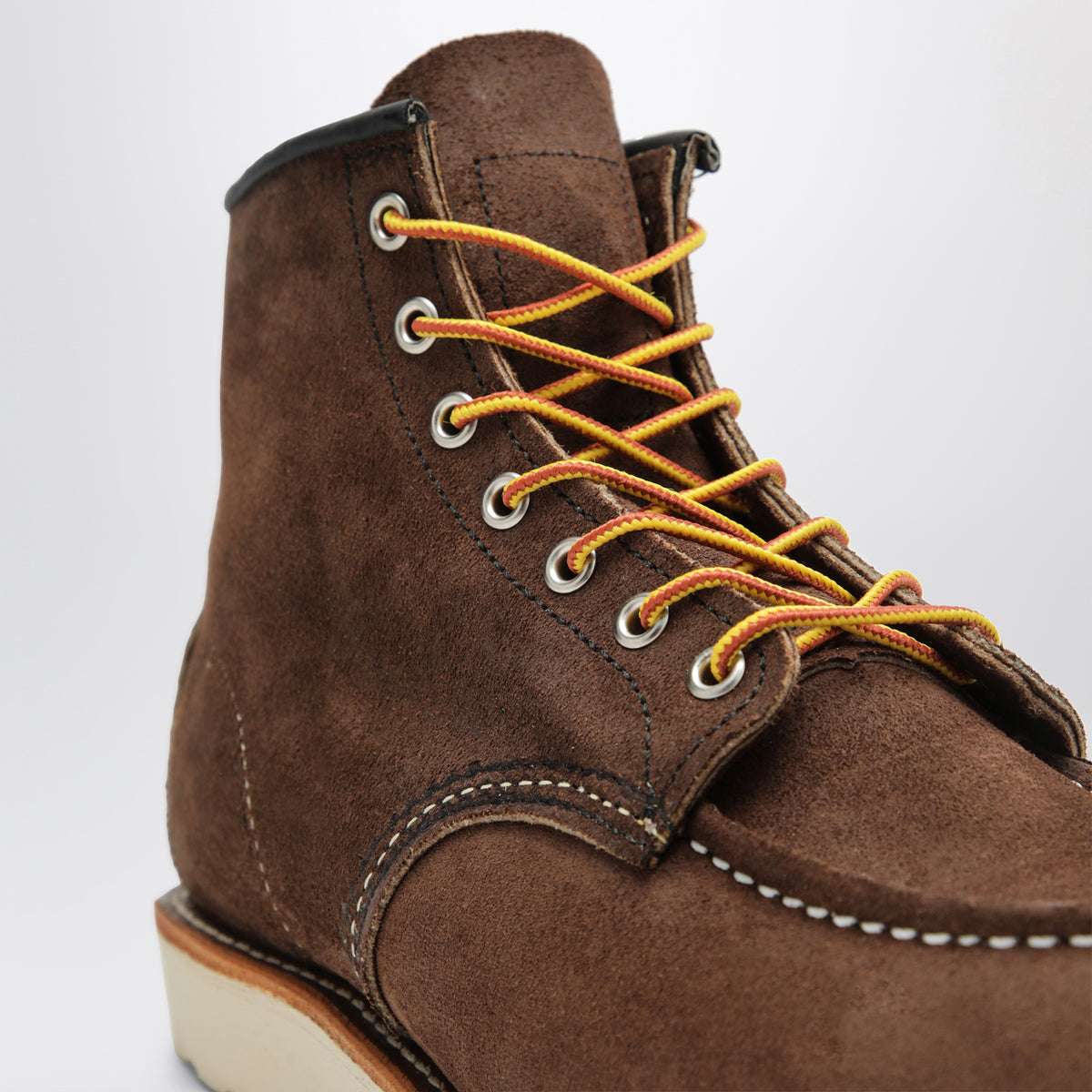 Chocolate Brown Classic Moc 6-Inch boots in leather
