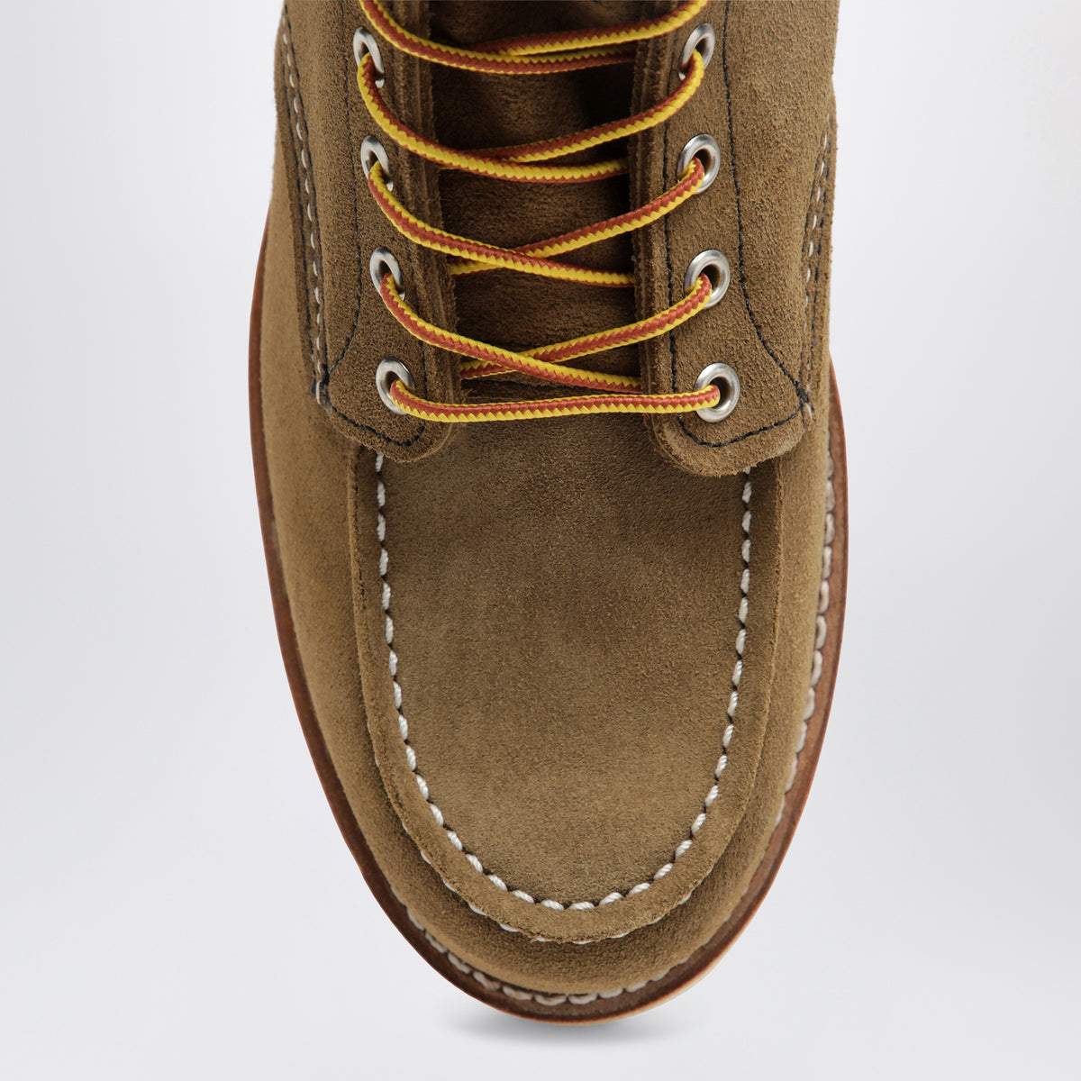 Olive Classic Moc 6-Inch boots in leather
