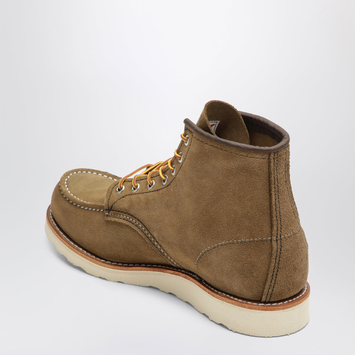 Olive Classic Moc 6-Inch boots in leather