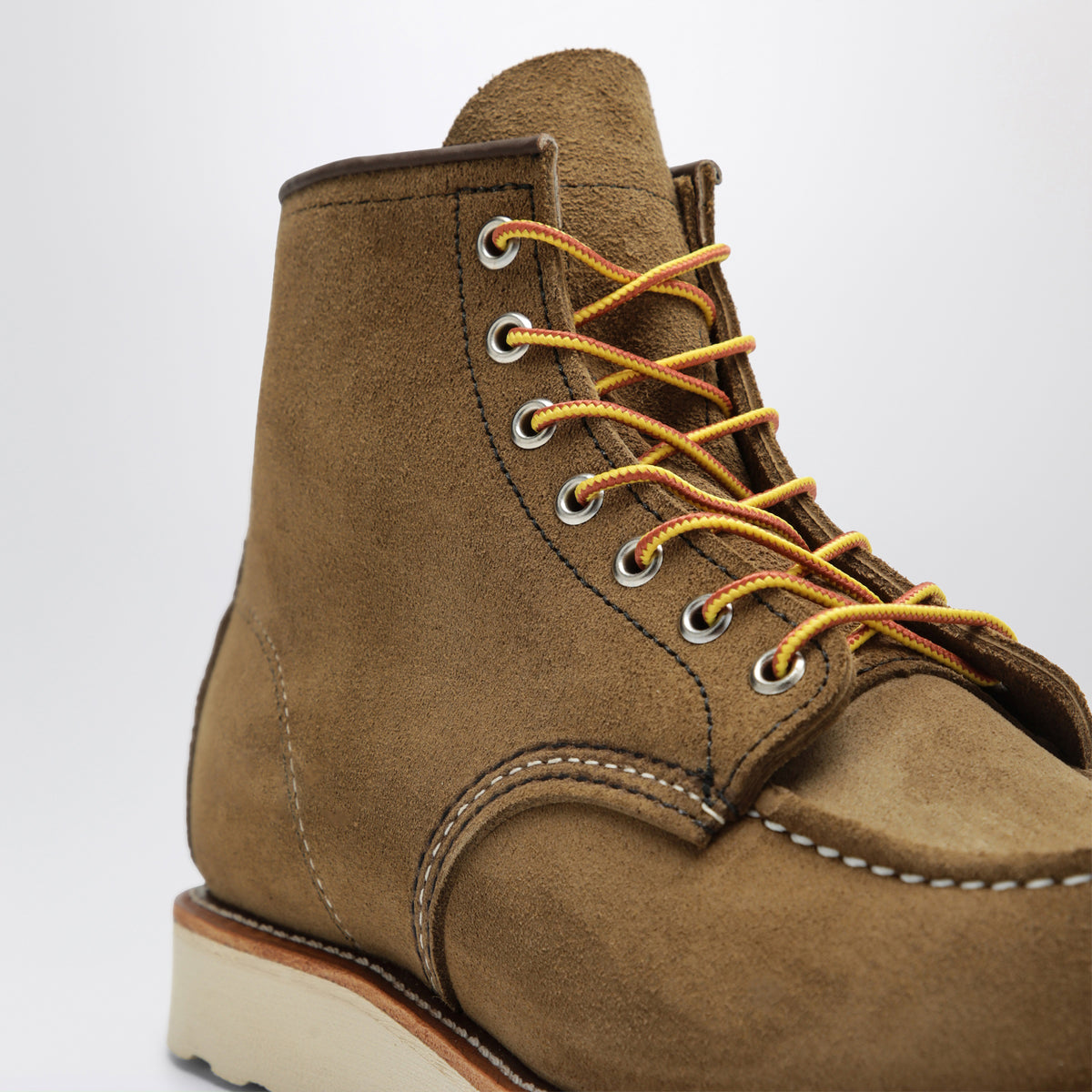 Olive Classic Moc 6-Inch boots in leather