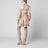 Roselight Minikleid aus Leinen mit Salbei-Blumenmuster