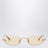 Miu Miu Logo Sonnenbrille in Gold/Rosa