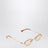 Miu Miu Logo sunglasses in gold/pink