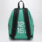 Aqua green Punk Bag backpack with graphics and charms