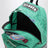 Aqua green Punk Bag backpack with graphics and charms