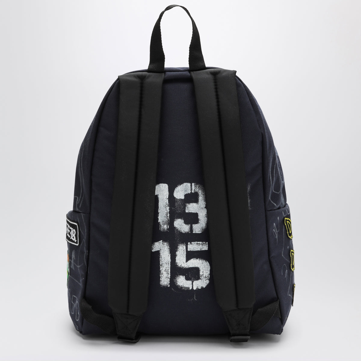 Zaino Punk Bag blu notte con grafiche e charm