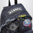 Zaino Punk Bag blu notte con grafiche e charm