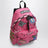 Pink Punk Bag backpack with graphics and charms