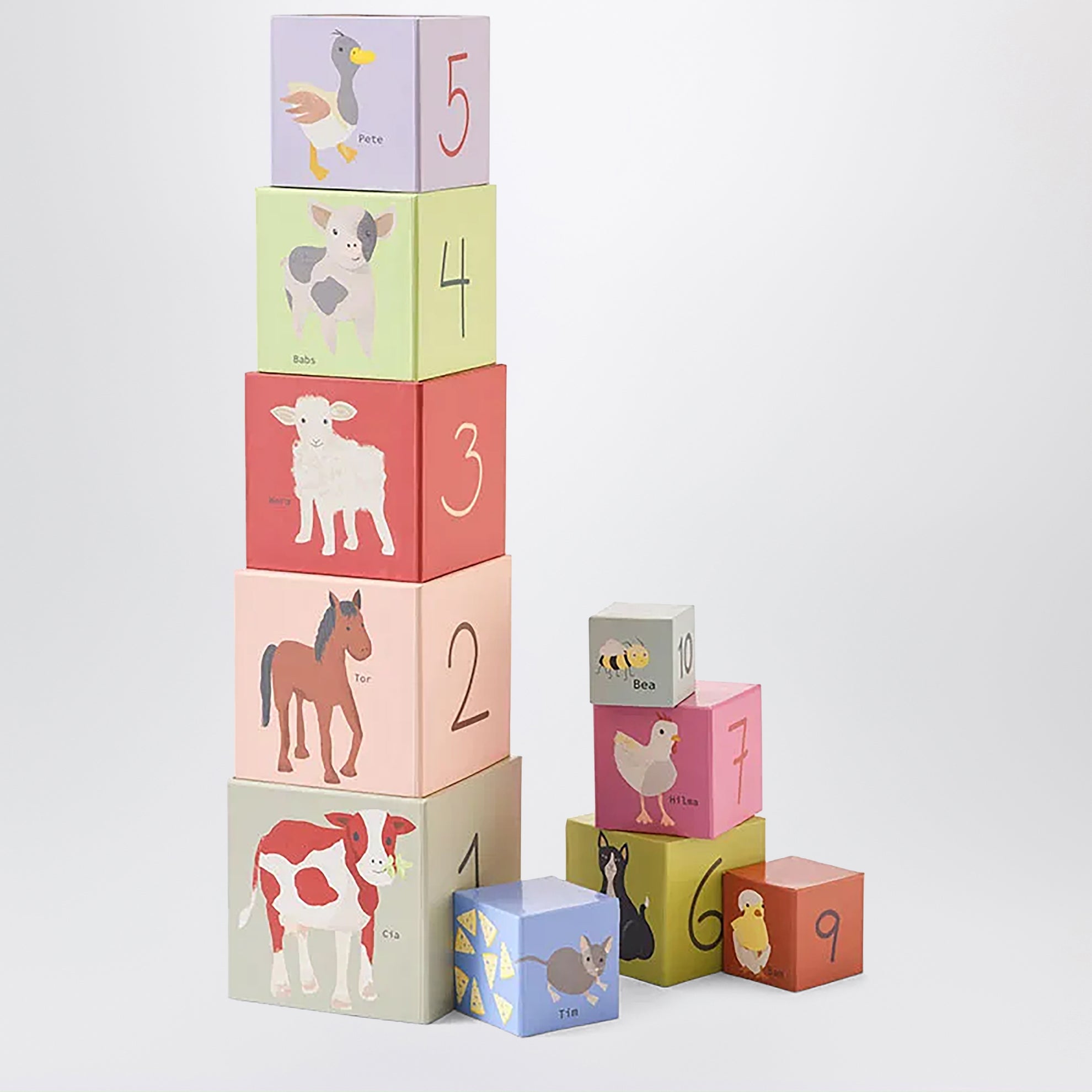 Paper Stacking Cubes 1–10