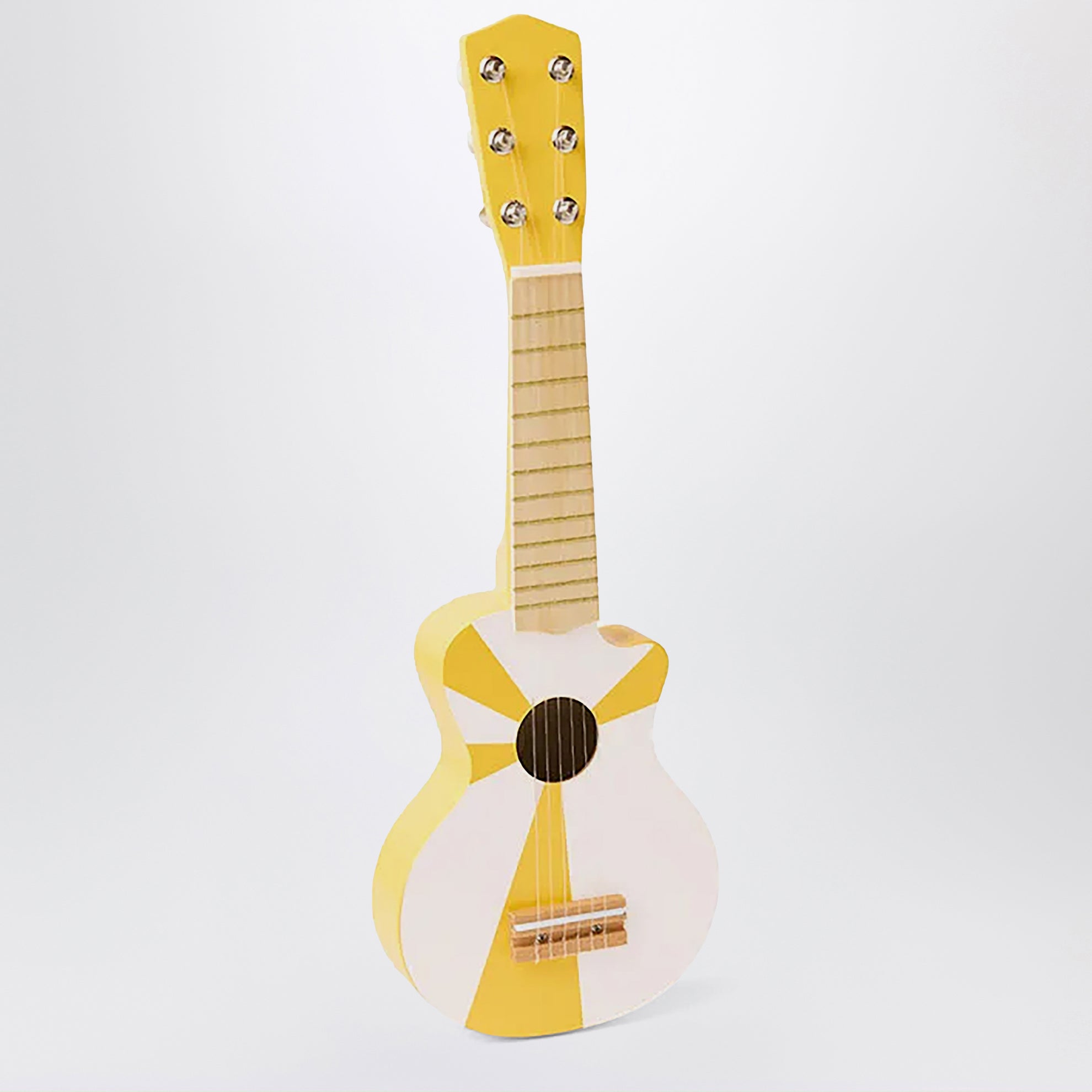 Yellow Wooden Toy Guitar