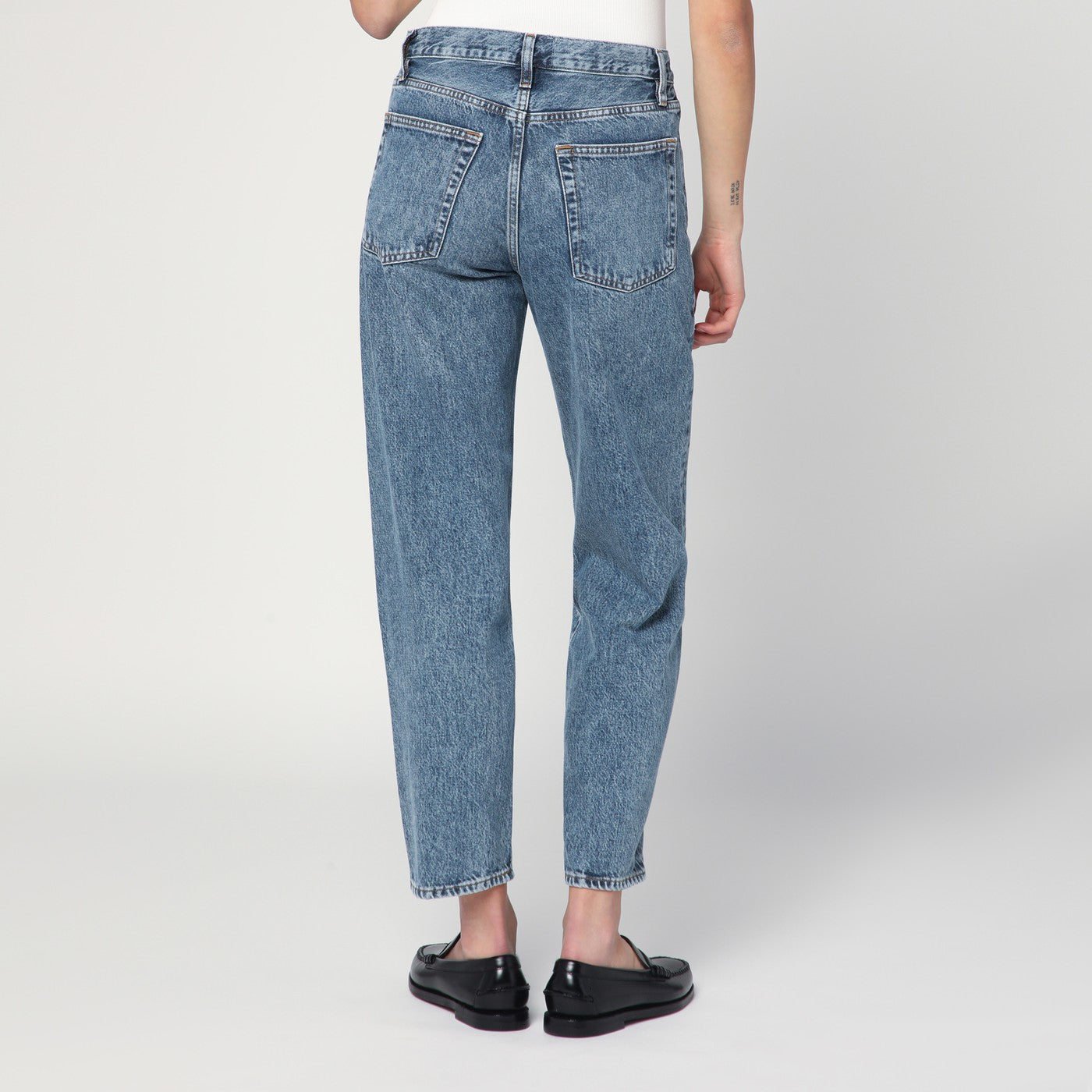 Jeans blu chiaro effetto slavato