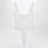 Body blanc échancré avec logo brodé