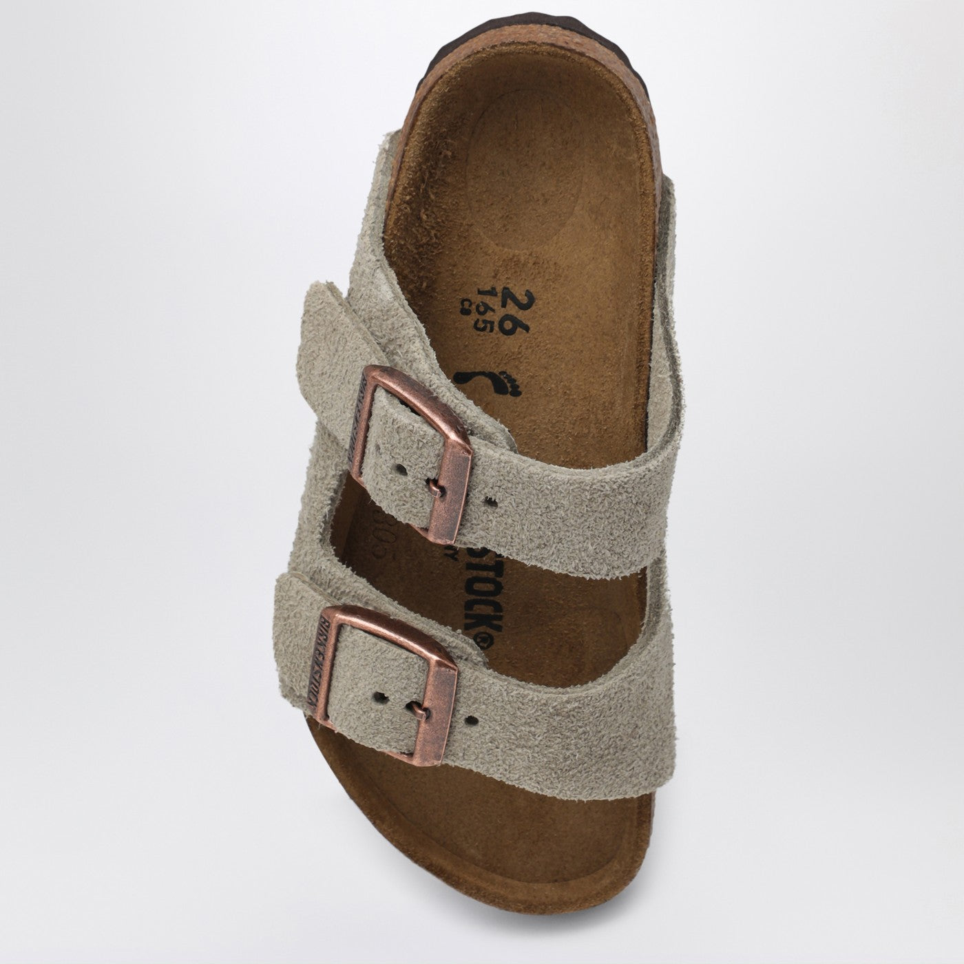 Taupe suede Arizona slide