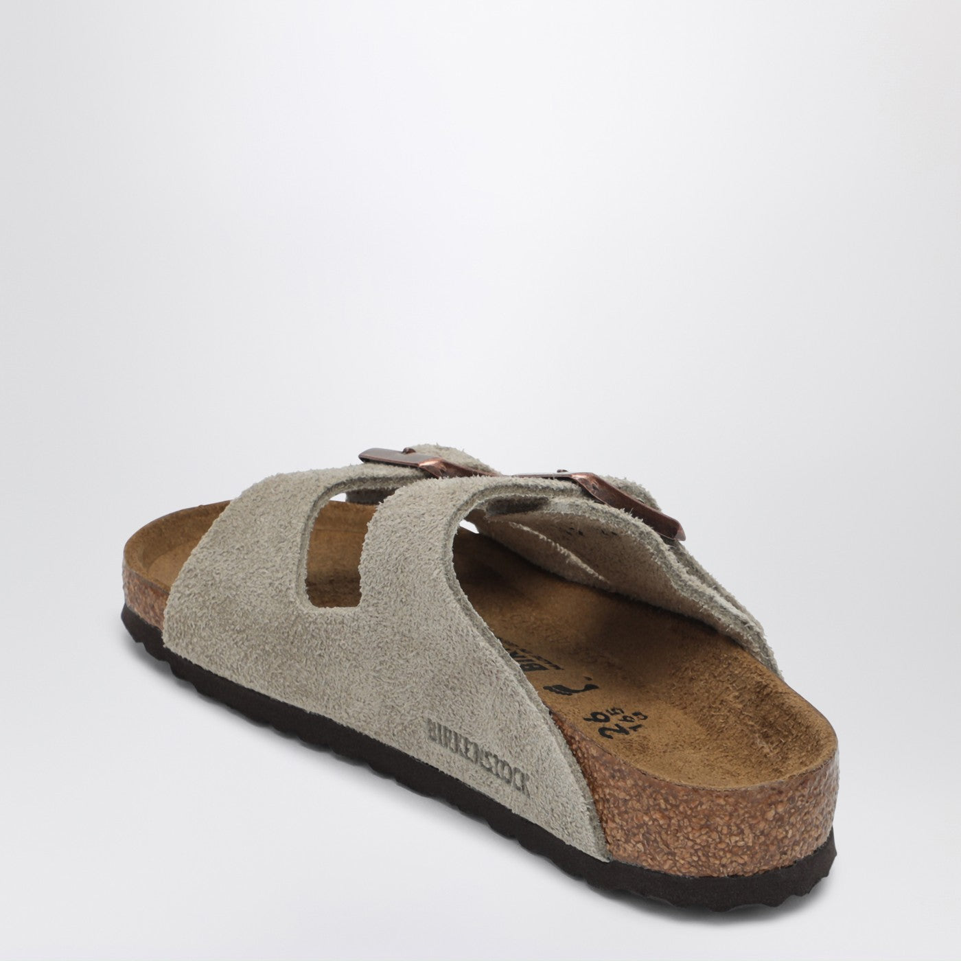 Taupe suede Arizona slide