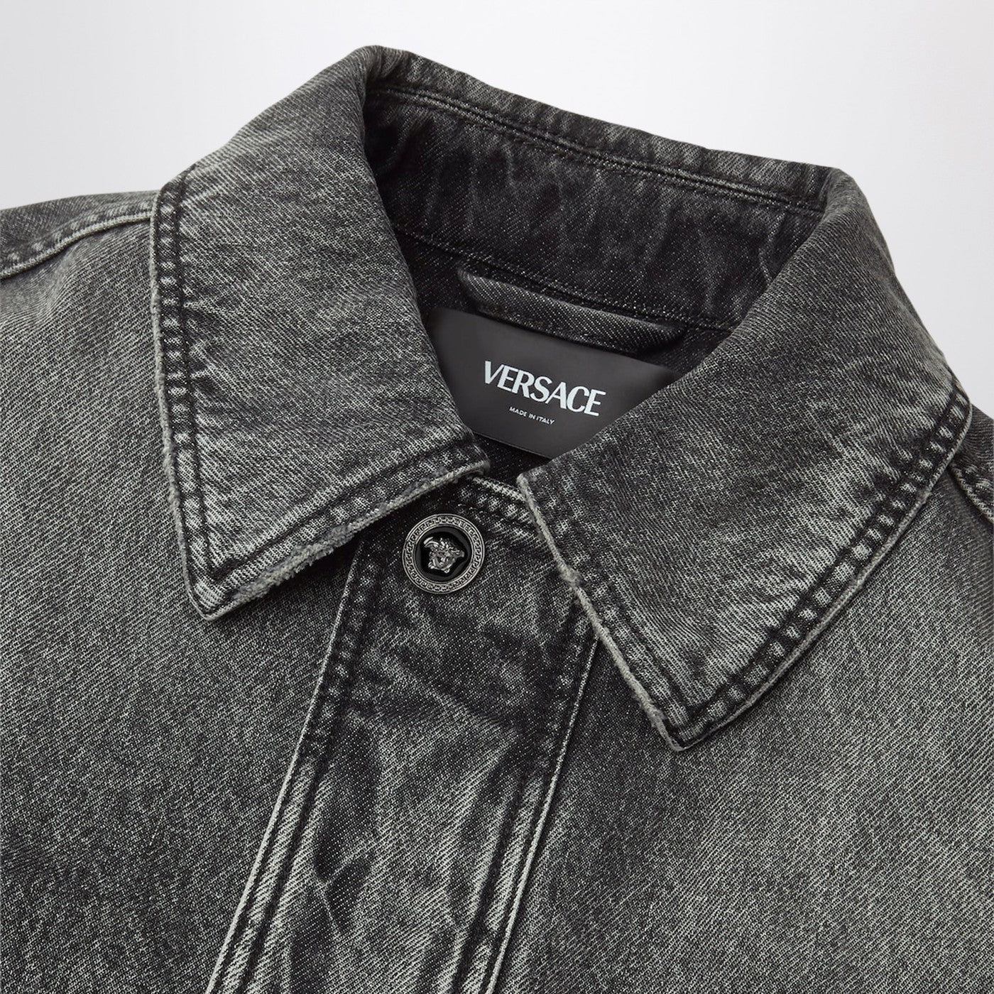 Blouson in denim grigio