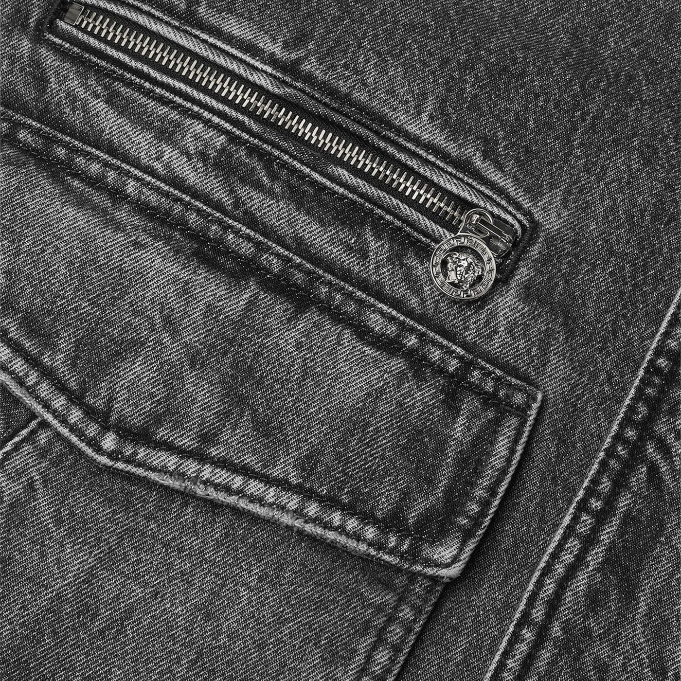 Blouson in denim grigio