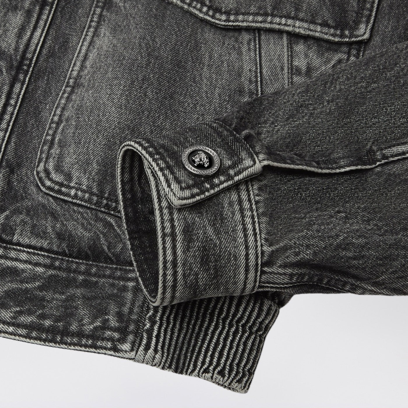 Blouson in denim grigio