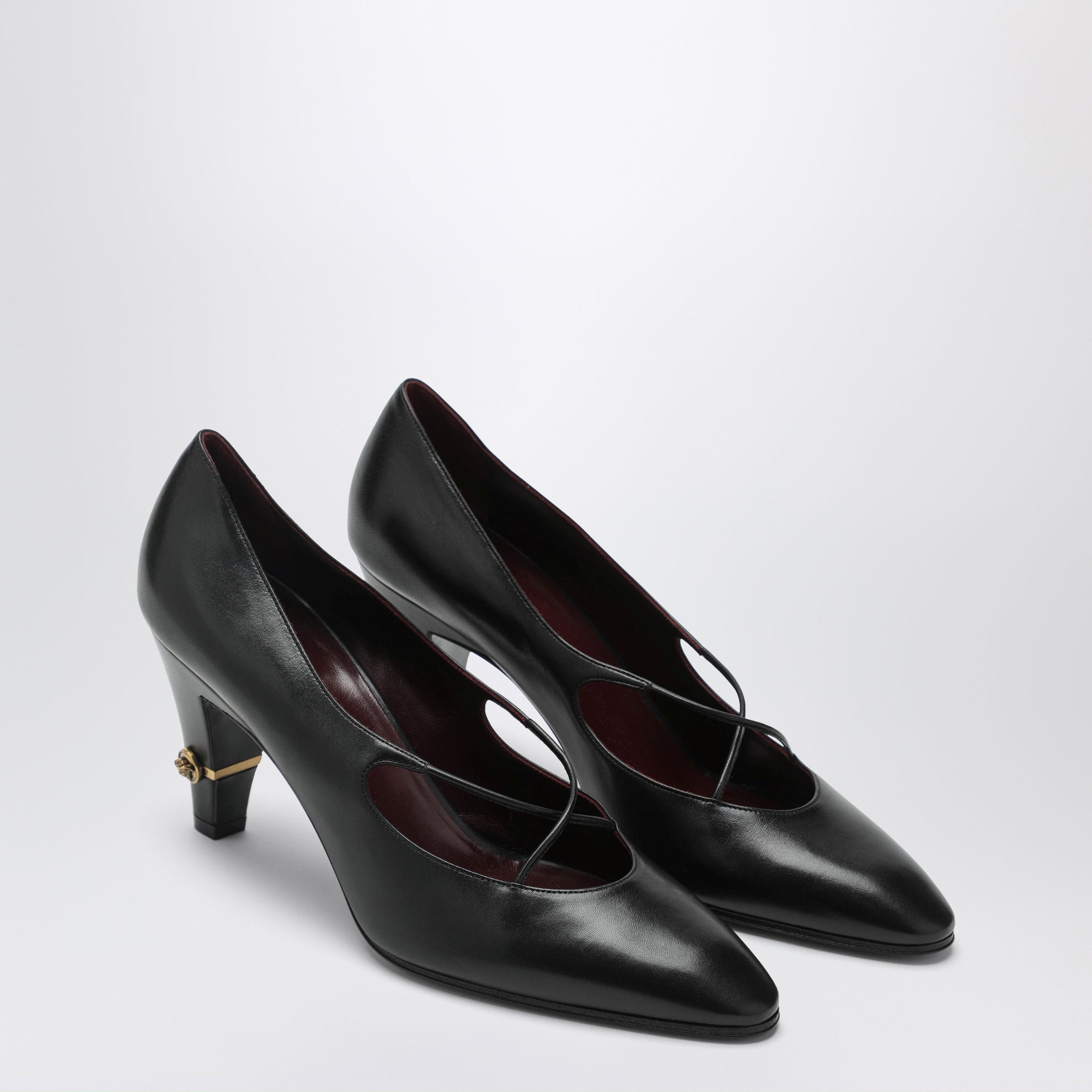 Giulietta Pumps aus schwarzem Leder