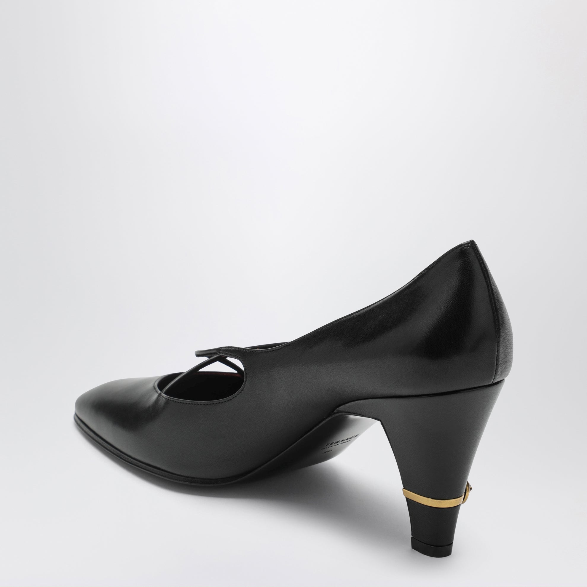 Giulietta Pumps aus schwarzem Leder