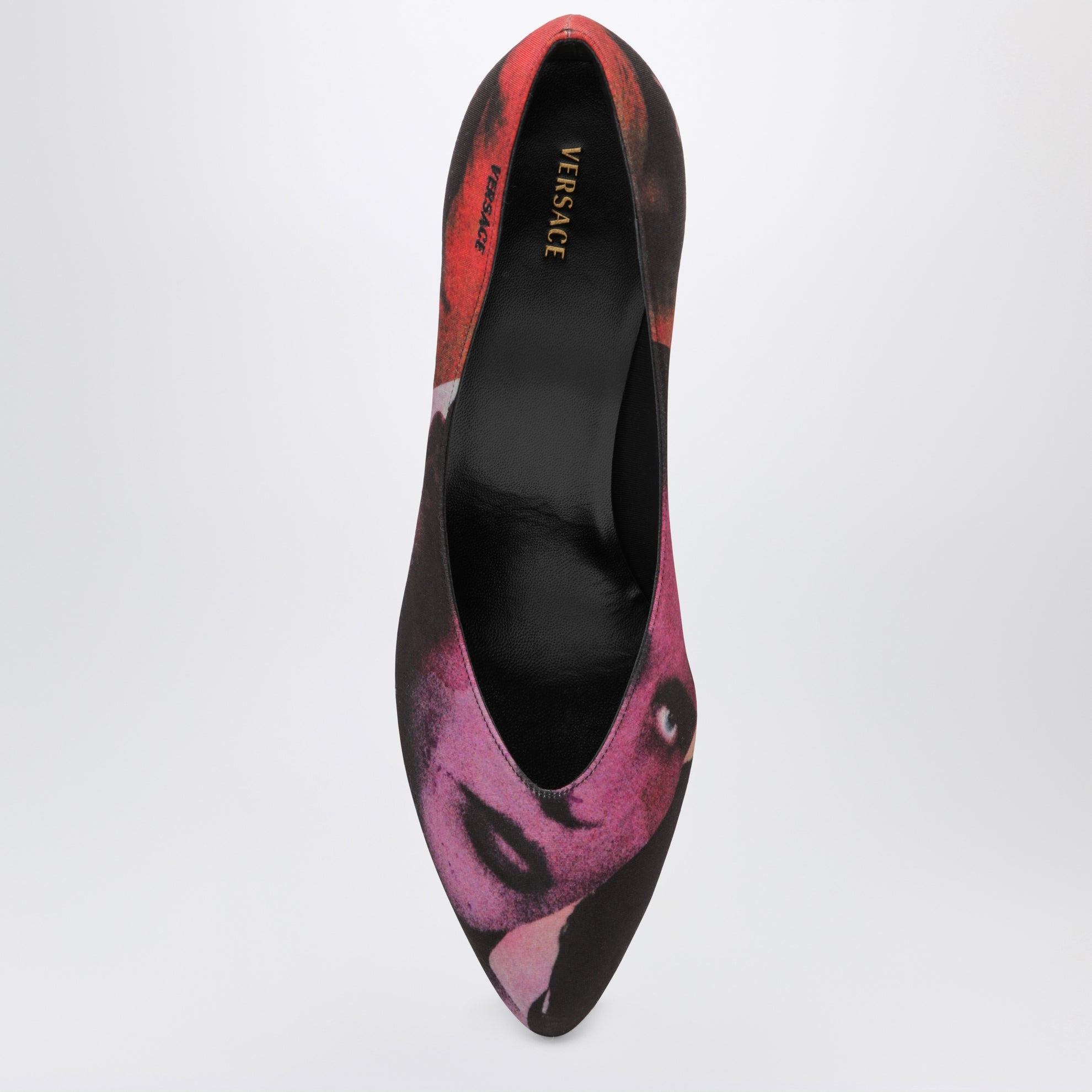 Décolleté Tina in faille di seta stampa The Party