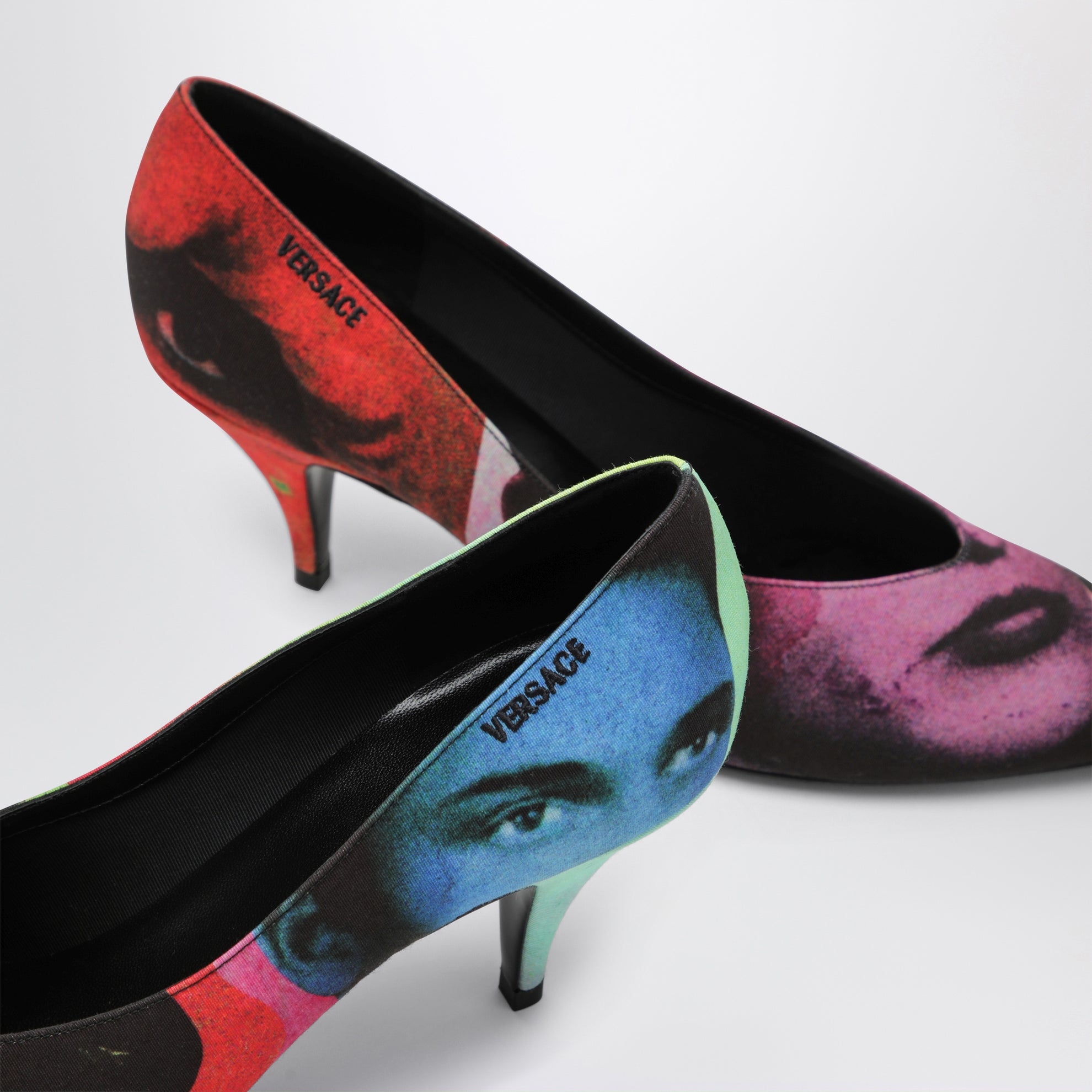 Décolleté Tina in faille di seta stampa The Party