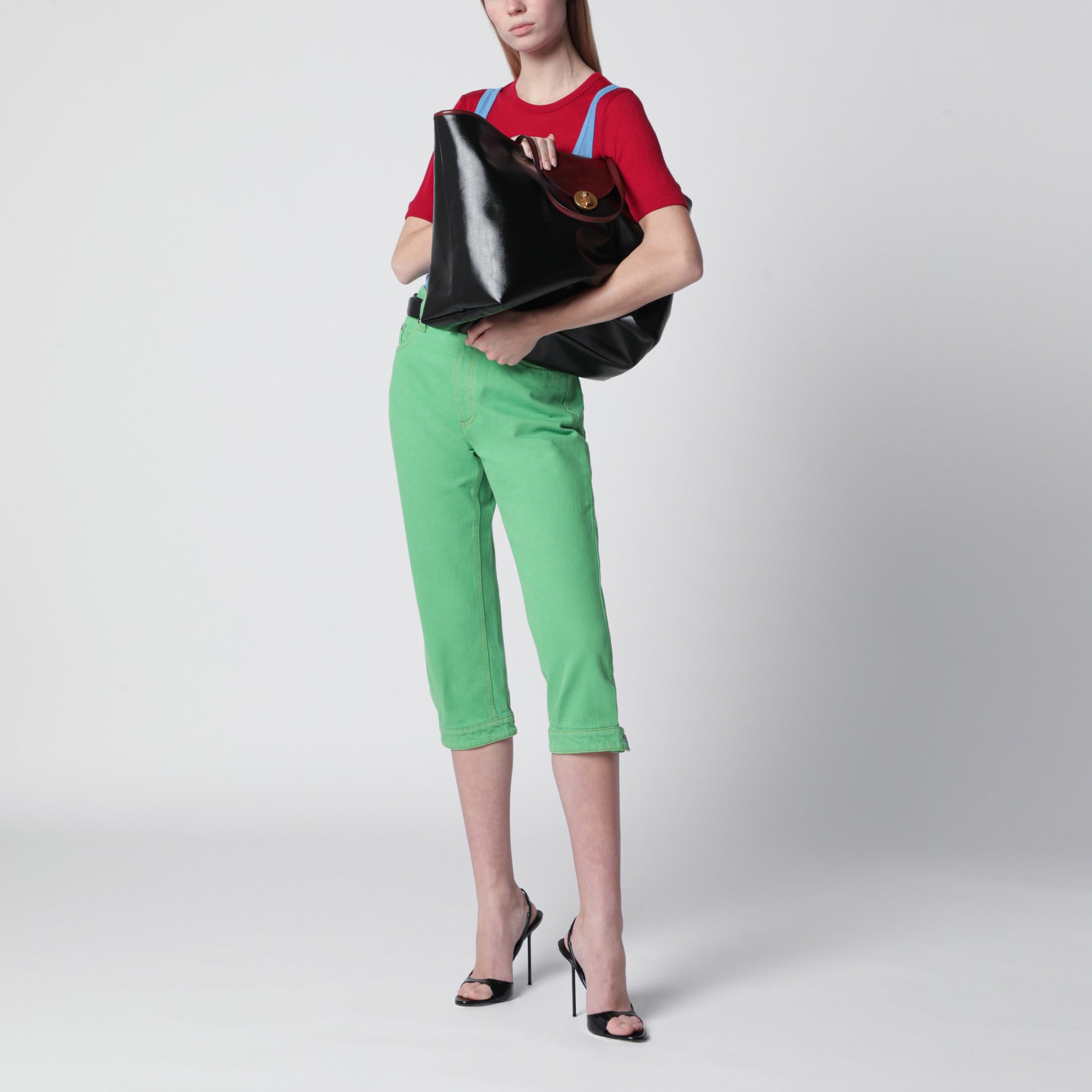 Große Vivian Shopper-Tasche aus beschichtetem Canvas