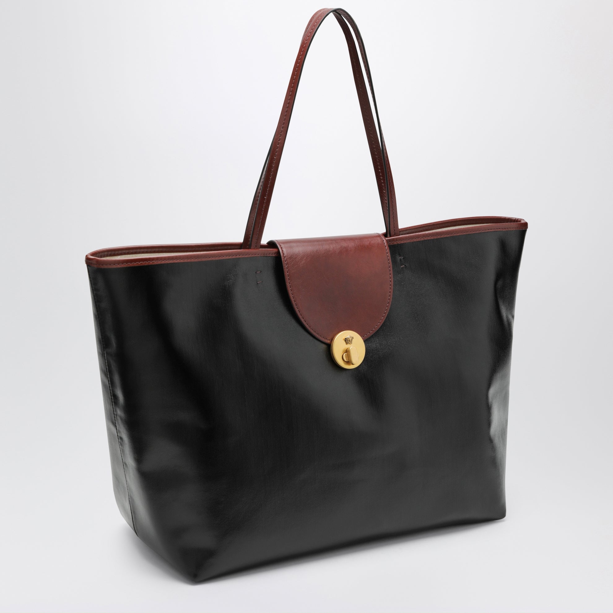 Große Vivian Shopper-Tasche aus beschichtetem Canvas