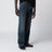 Jeans a gamba dritta stonewashed in denim blu