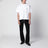 T-shirt in jersey di cotone con ricamo Medusa bianca