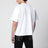 T-shirt in jersey di cotone con ricamo Medusa bianca