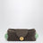 Pochette Vivian en croûte de daim taupe/menthe