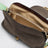 Pochette Vivian en croûte de daim taupe/menthe