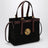 Borsa shopper mini Rivière nera in tela